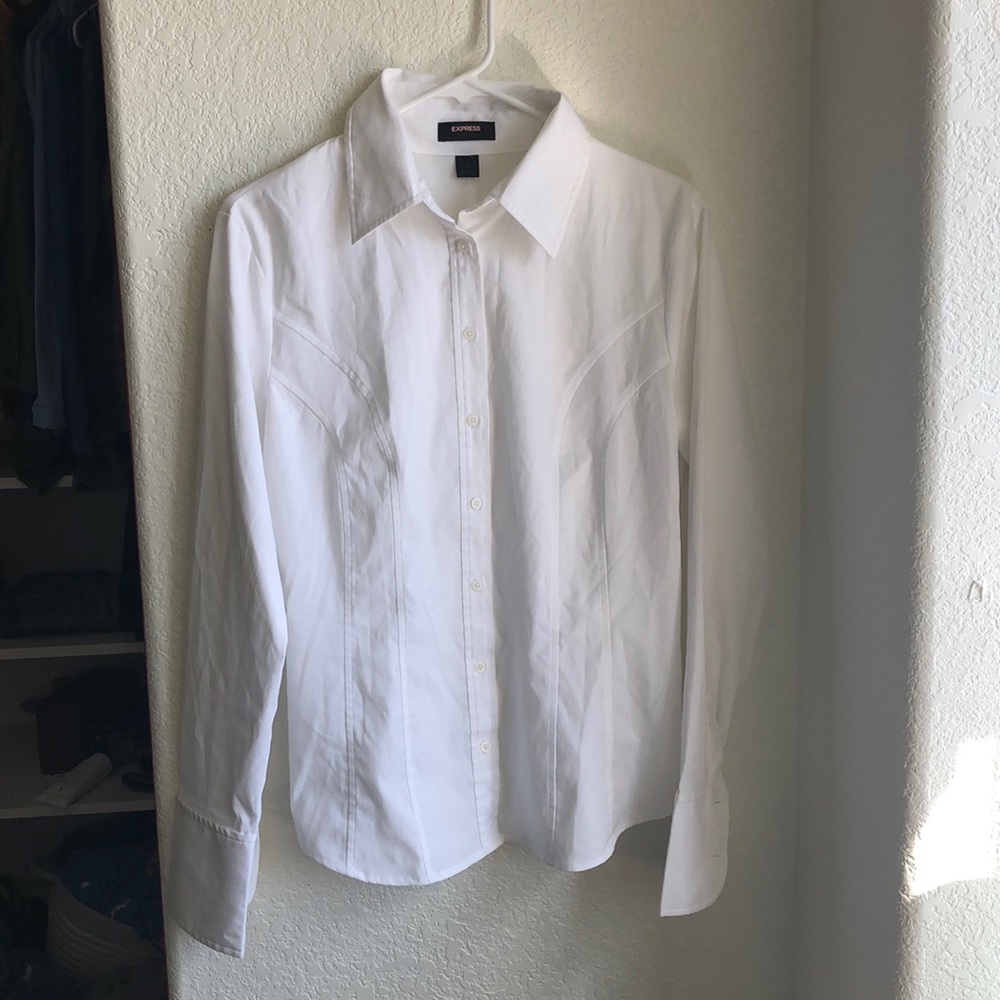 Express white button down women’s